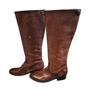 Tall brown FRYE boots